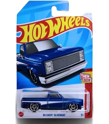 Amazon | DieCast Hotwheels '83 Chevy Silverado, Racing 6/10