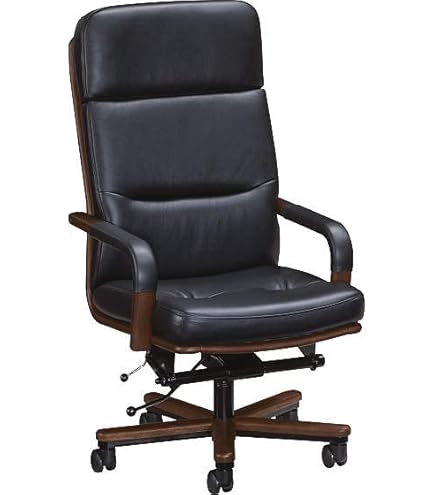 Amazon.co.jp: カリモク 書斎チェア/本革張デスクチェアー 幅750mm