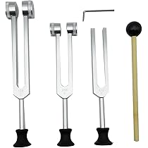 Amazon | Ahvqevn 4パック 音叉セット (128Hz、256Hz、512Hz) 音叉