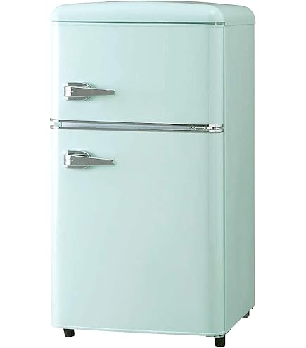 Amazon | レトロ冷蔵庫 冷凍冷蔵庫 81L コンパクトでも大容量