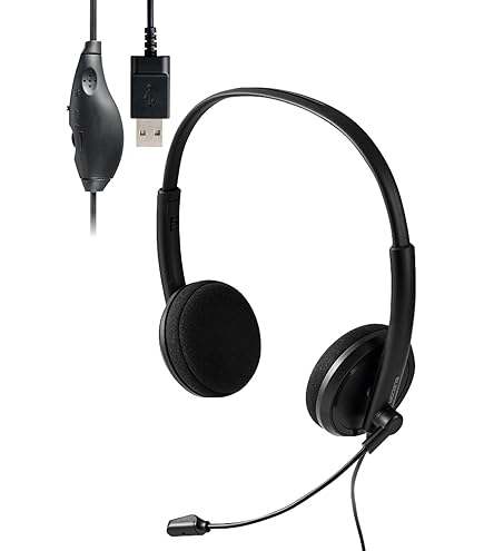 Amazon.co.jp: エレコム ヘッドセット USB ノイズキャンセリング 単一