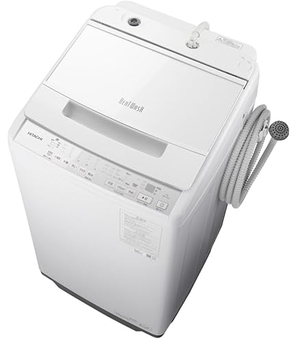 Amazon | 日立 洗濯機 洗濯7kg BW-G70K W ホワイト ビートウォッシュ