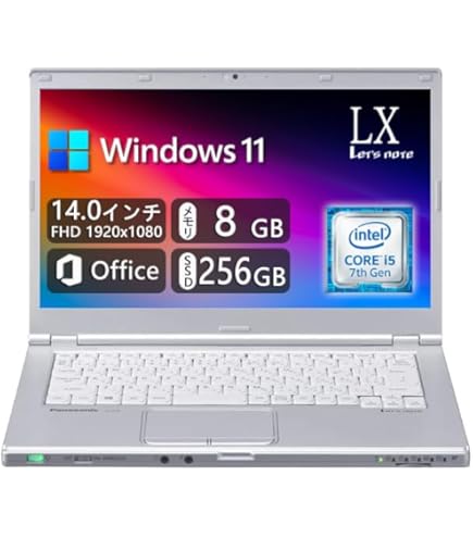 Amazon.co.jp: PANASONIC CF-LX5PDP6S Let's note [ノートパソコン 14