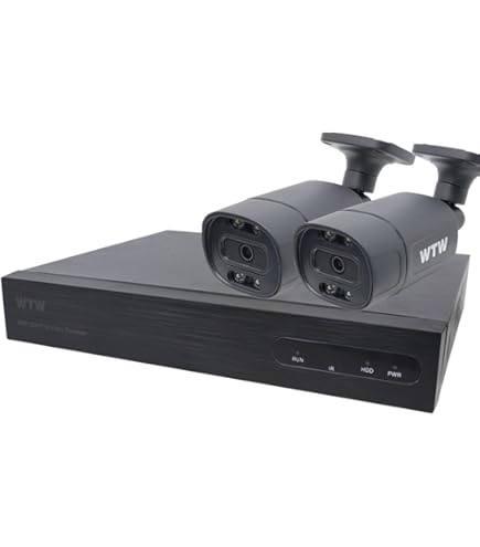 Amazon.co.jp: WTW 塚本無線 500万画素標準カメラ 黒 2台【PoE追加