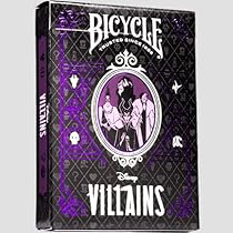 Amazon.co.jp: バイシクル ディズニー ヴィランズ パープル トランプ
