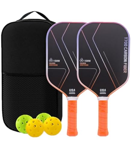Amazon | Pro ピックルボールパドル カーボンファイバー、16mm USAPA