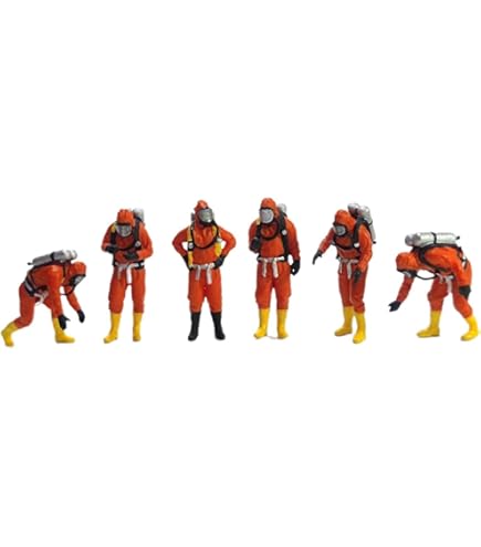 Amazon | ロクハン Zゲージ 1/220スケール 極小フィギュア 消防士 S200