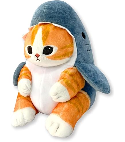 Amazon.co.jp: mofusand 海の生き物 BIGにゃんぬいぐるみ2 サメにゃん