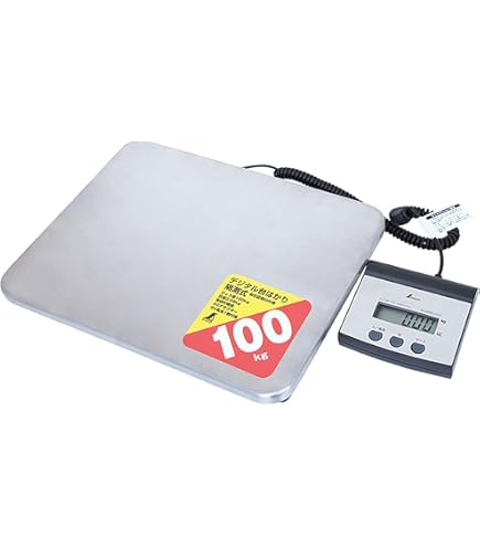 Amazon | 隔測式デジタル台はかり 最大180kg計量 0.05kg単位 LED時間