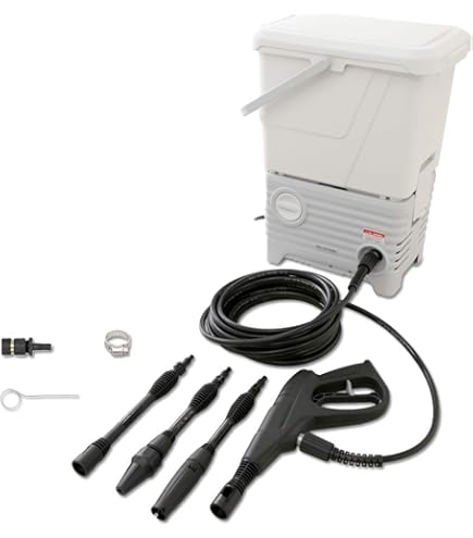 Amazon | Yoeyang 高圧洗浄機 13L折りたたみバケツ付き 6-in-1 多機能