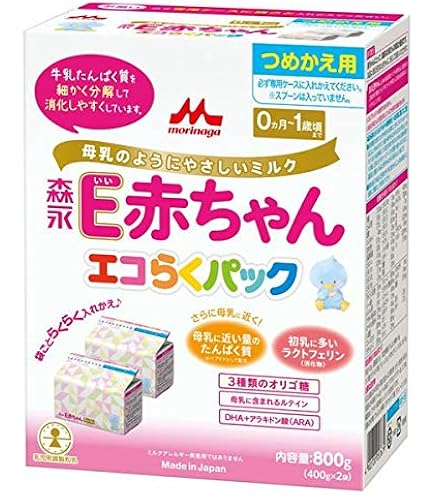 Amazon.co.jp: 森永 エコらくパック詰替用 E赤ちゃん 400g×2袋入×12箱
