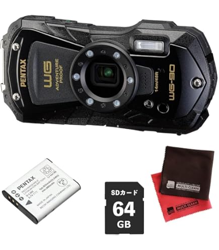 Amazon | PENTAX 防水デジタルカメラ PENTAX WG-10 レッド 1cmマクロ