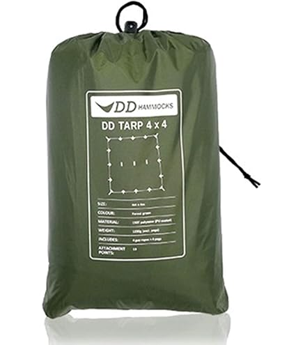 Amazon.co.jp: DD Hammocks タープ 4X4 正方形 (Olive green) [並行