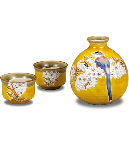 Amazon.co.jp: 和座の蔵 おしゃれ ぐい呑み 徳利 九谷焼 晩酌 酒器