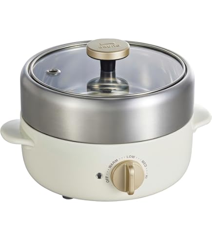 Amazon | BRUNO グリルポット ホワイト BOE029-WH | BRUNO | グリル鍋