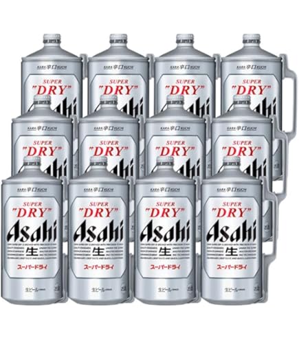 Amazon.co.jp: アサヒ スーパードライ 2L ミニ樽 2L × 6缶 : 食品