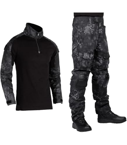 Amazon | 国内 実物中国軍最新型21式荒漠星空迷彩戦闘服上下セット