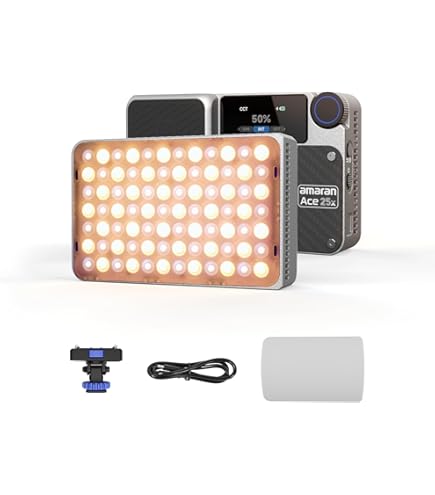 Amazon.co.jp: aputure amaran Ace 25C 25W RGB小型撮影ライト