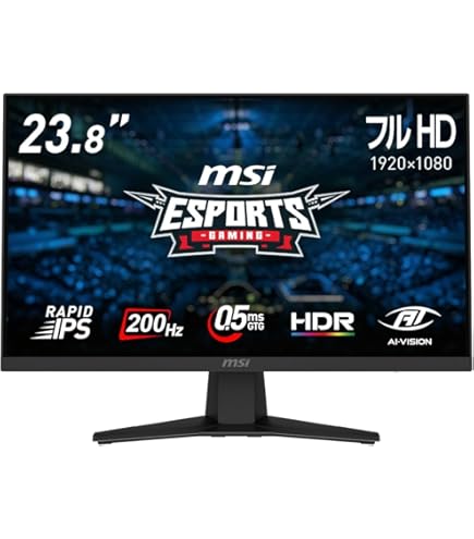 Amazon.co.jp: MSI G2722 27インチ ゲーミングモニター 1920x1080(FHD