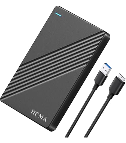 Amazon | BIGBIGER 500G USB3.0 Type C HDD 2in1外付け ハードディスク