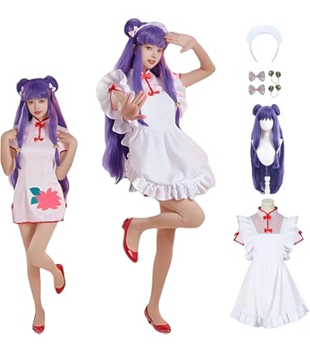 Amazon.co.jp: 早乙女らんまコスプレ衣装 ウィッグ付 制服 日常服 中華