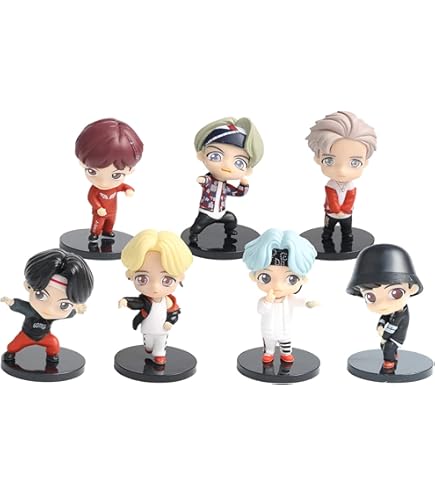 Amazon | 7PCSBTSフィギュアBTSミニドールドールデラックスフィギュア