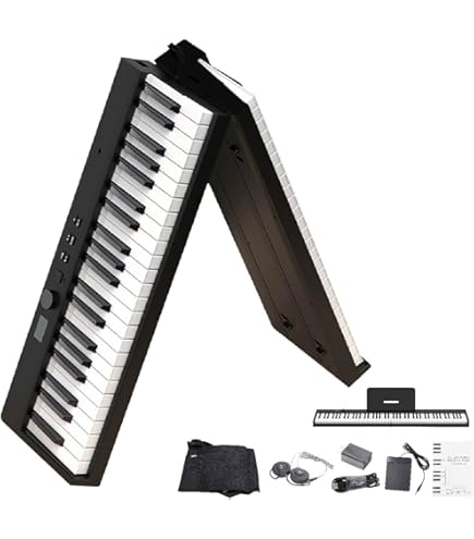 Amazon | BORA 折りたたみ電子ピアノ 88鍵盤 キーボード スリムボディ