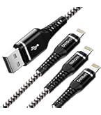 Amazon.co.jp: iPhone 充電ケーブル 2M 3本セット 高耐久 あいふぉん