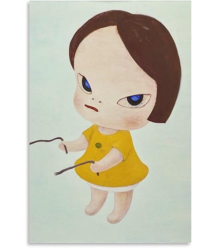 Amazon.co.jp: 奈良美智 ポスター [手旗信号少女(特別額装版