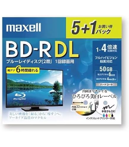 Amazon | TDK 録画用ブルーレイディスク BD-R 25GB 1-4倍速 ホワイト