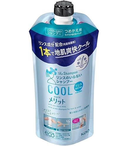 Amazon.co.jp: Merit メリット リンスのいらないシャンプー クール
