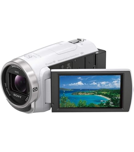 Amazon | SONY HDビデオカメラ Handycam HDR-CX670 ホワイト 光学30倍