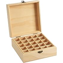 Amazon｜NOELAMOUR エッセンシャルオイル 収納ケース 木製 アロマ