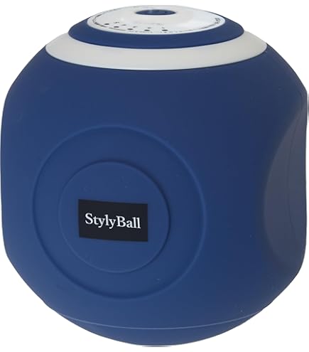 Amazon | スタイリー ボール ネイビー ボディケア 筋トレ 振動 電動