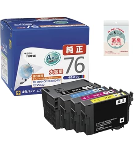 Amazon.co.jp: エプソン 純正インク IC4CL76（大容量） 4色P