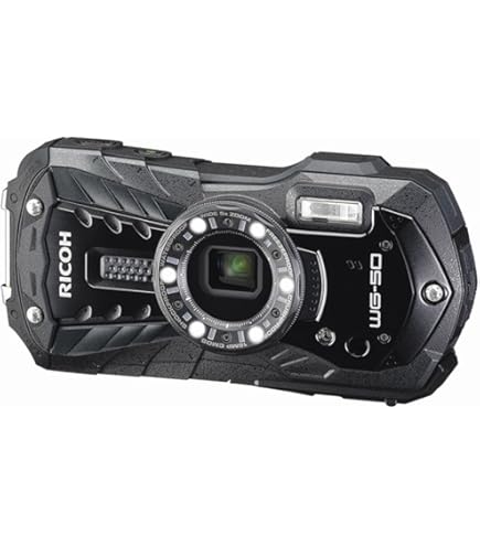 Amazon | RICOH 防水デジタルカメラ RICOH WG-40W ブルー 防水14m耐