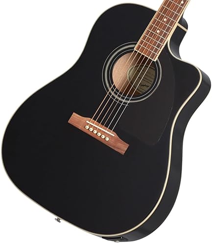 Amazon | Epiphone AJ-220SCE EB(エボニー) エレアコギター