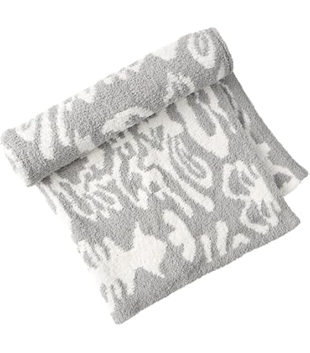 Amazon｜[カシウエア] kashwere ダマスク織柄 ブランケット black