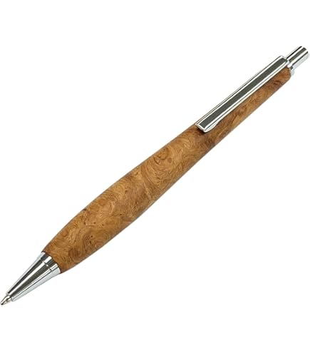 Amazon.co.jp: ⑮Bハンドメイド木軸シャーペン花梨瘤紅白赤濃いめ