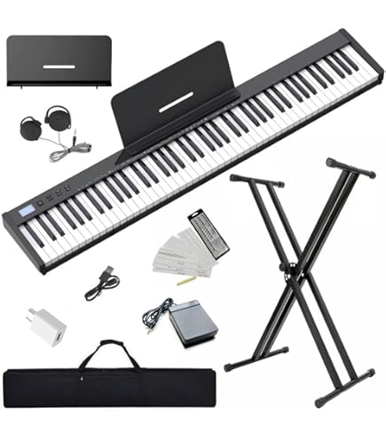 Amazon | YAMAHA P-125 WH X型スタンド・X型イス・ヘッドホンセット