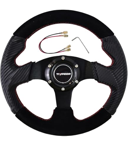 Amazon | ステアリング 28Φ PVCレザー シルバースポーク