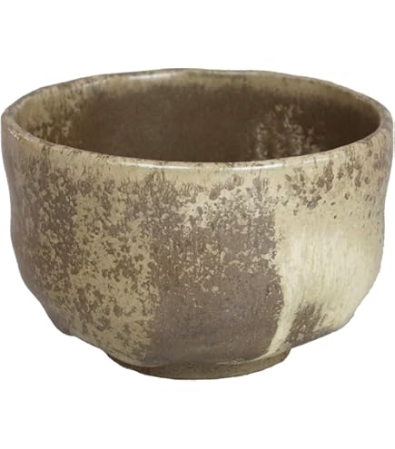 Amazon.co.jp: 楽焼窯元・七世 川崎和楽作黒楽茶碗 茶道具 共箱 栞