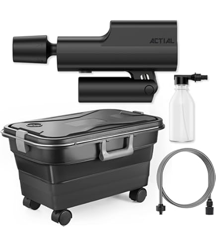 Amazon | WolkWoshコードレス高圧洗浄機タンク給水式折り畳めて