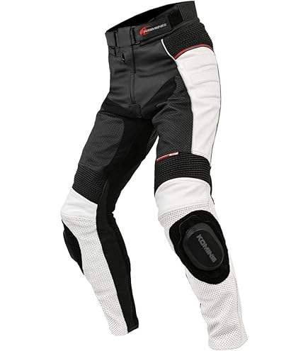 Amazon | 南海部品 NANKAI（ナンカイ） レザーパンツ ブラック/レッド