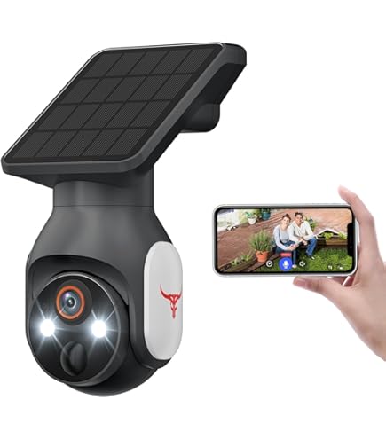 Amazon.co.jp: 2K 防犯カメラ 屋外 ソーラー 高効率ソーラー充電 監視