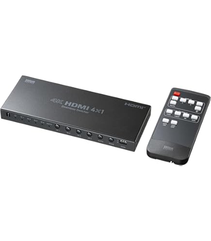 Amazon.co.jp: サンワサプライ 4入力1出力HDMI画面分割切替器 4K/60Hz
