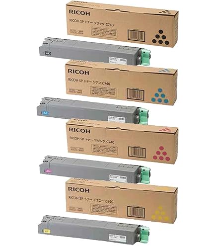 Amazon.co.jp: リコー RICOH SP トナーC740H 4色セット 純正品 RICOH