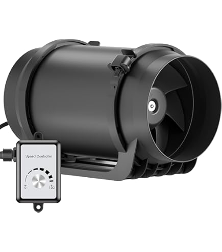 Amazon | Hon&Guan ダクトファン 200mm インバータダクトファン 【イン