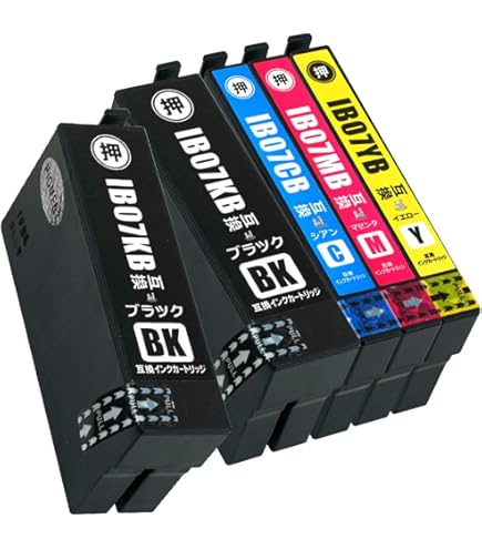 Amazon.co.jp: IB02 KB/CB/MB/YB 4色セット【全色顔料インク】【大容量