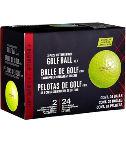 Amazon.co.jp: カークランド シグネチャー 黄色ゴルフボール v3.0